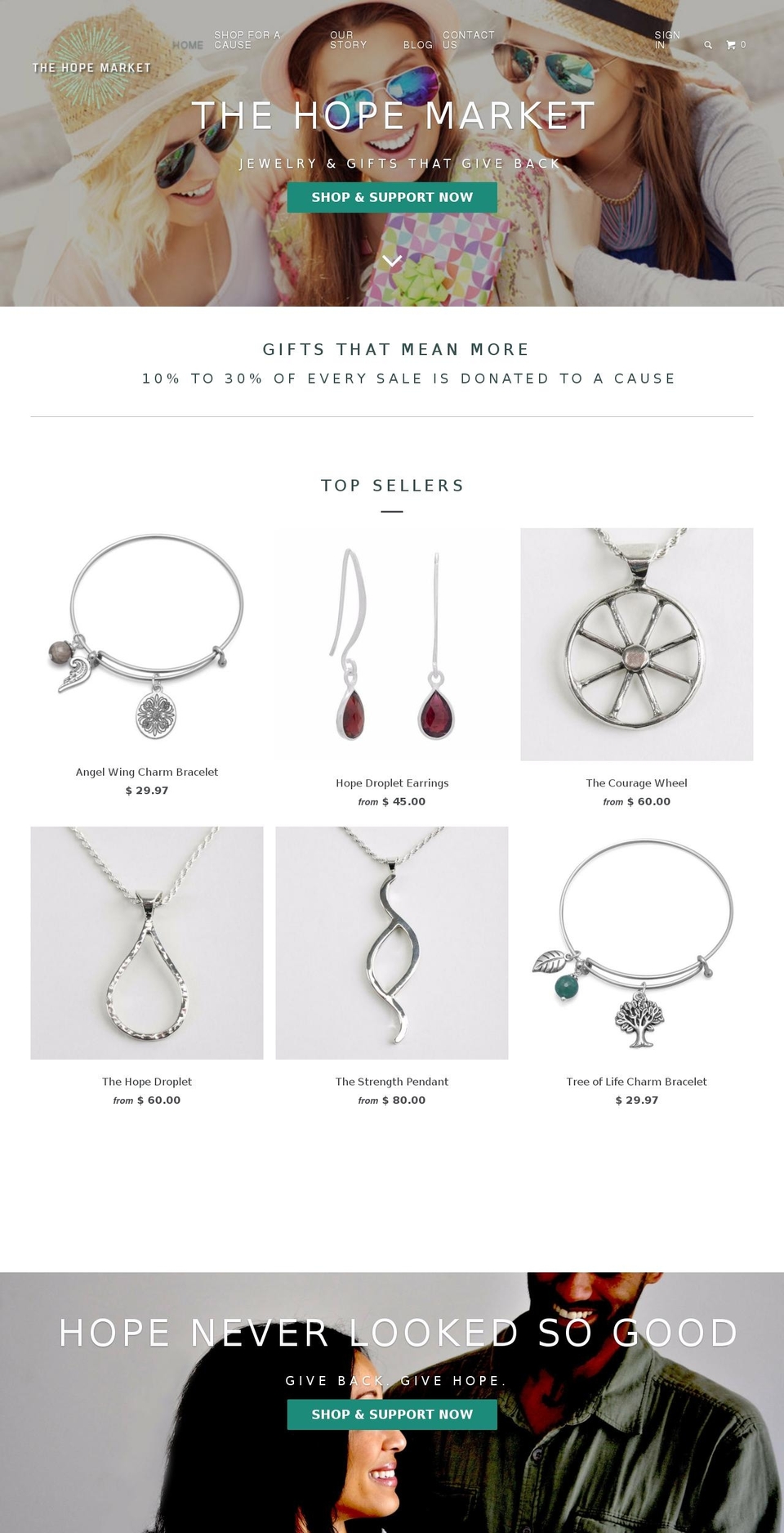 thehopemarket.com shopify website screenshot