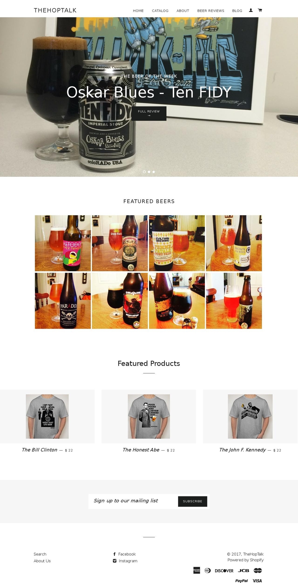 thehoptalk.com shopify website screenshot