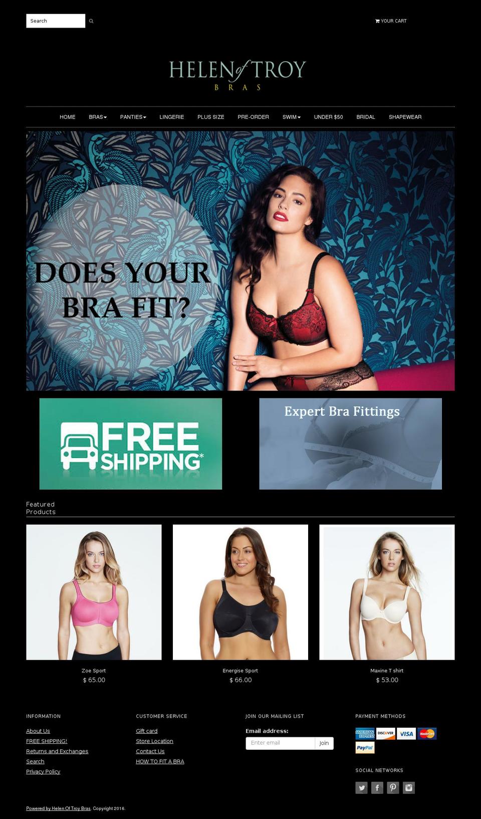 thehotbra.com shopify website screenshot