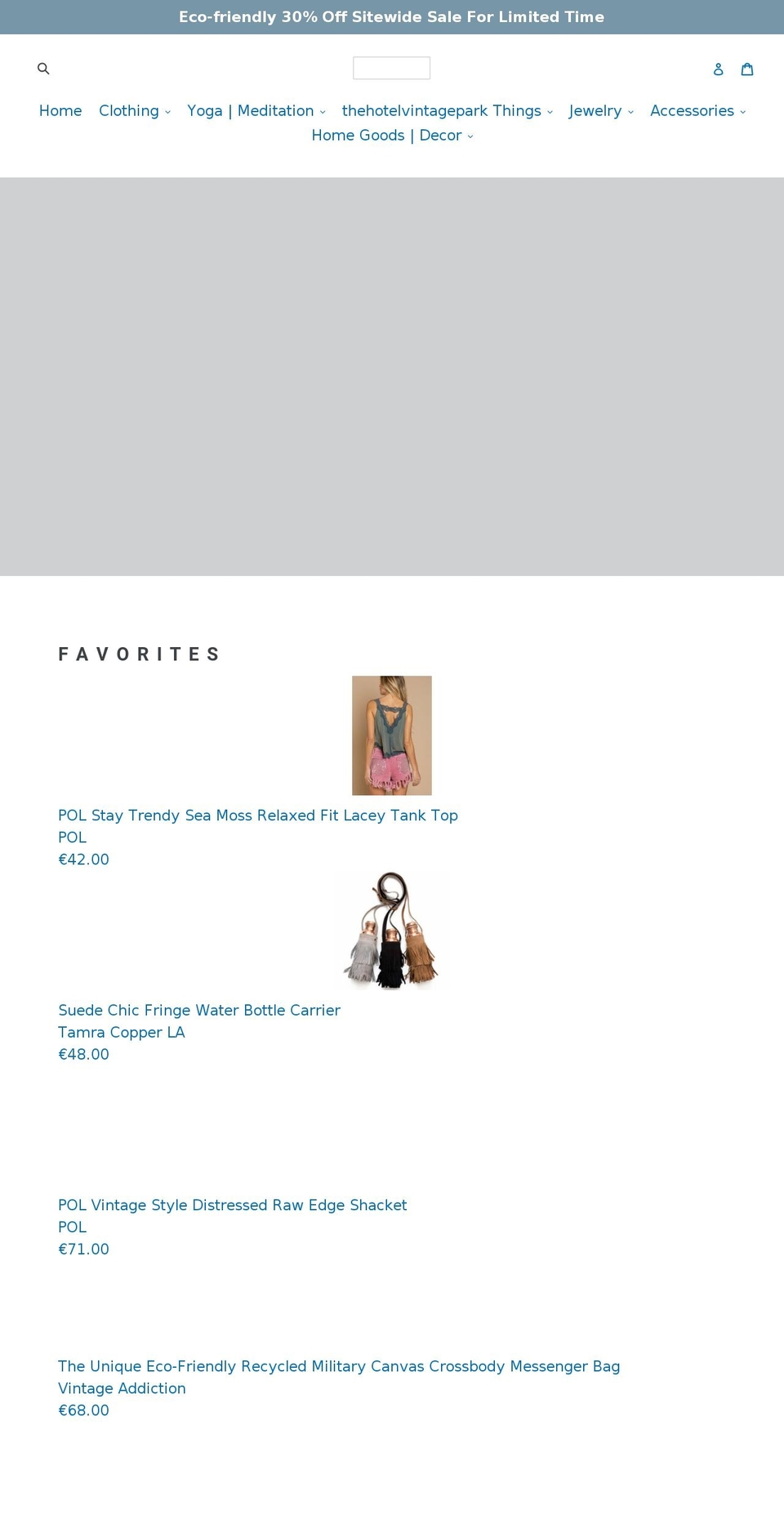 thehotelvintagepark.com shopify website screenshot