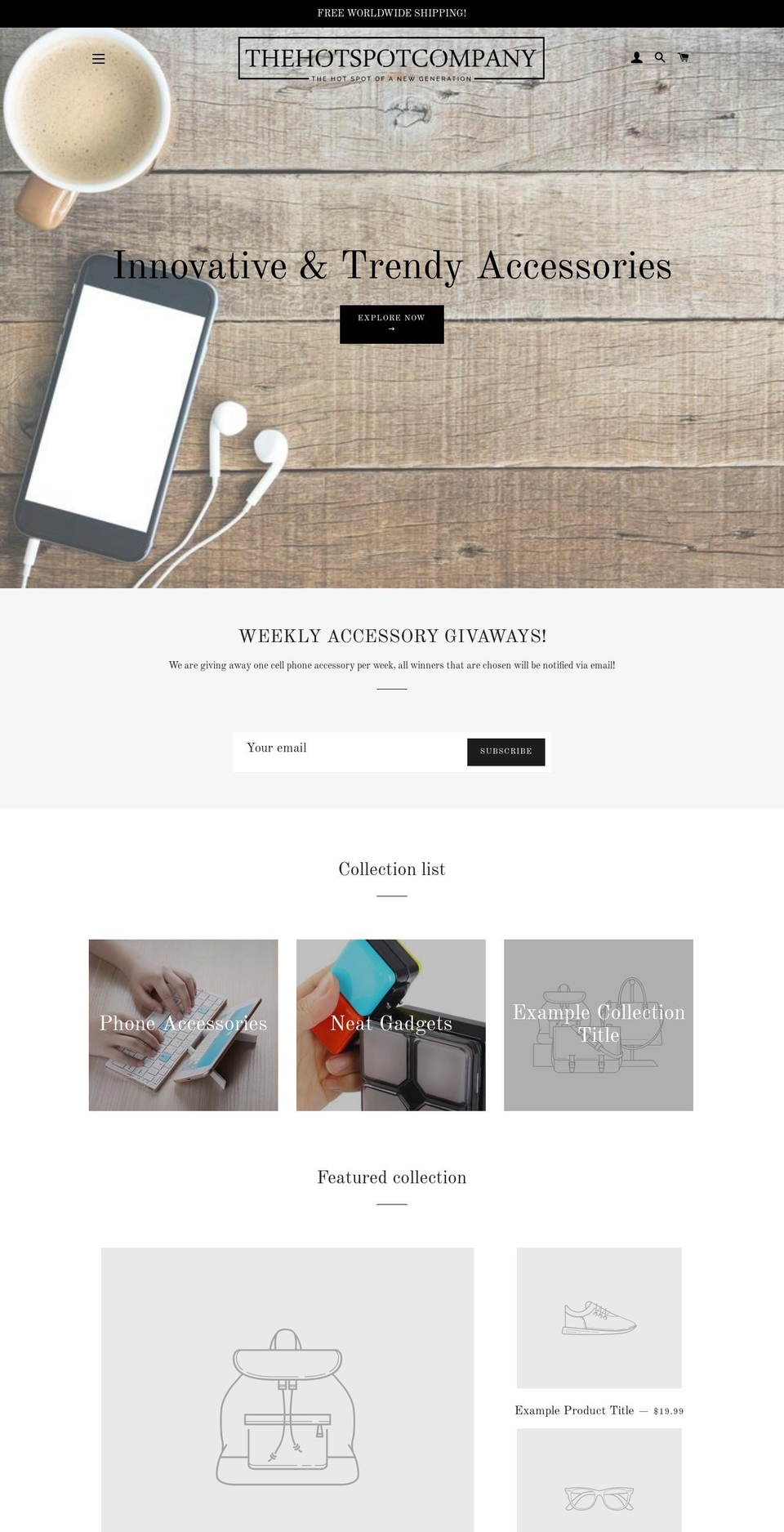 thehotspotco.com shopify website screenshot