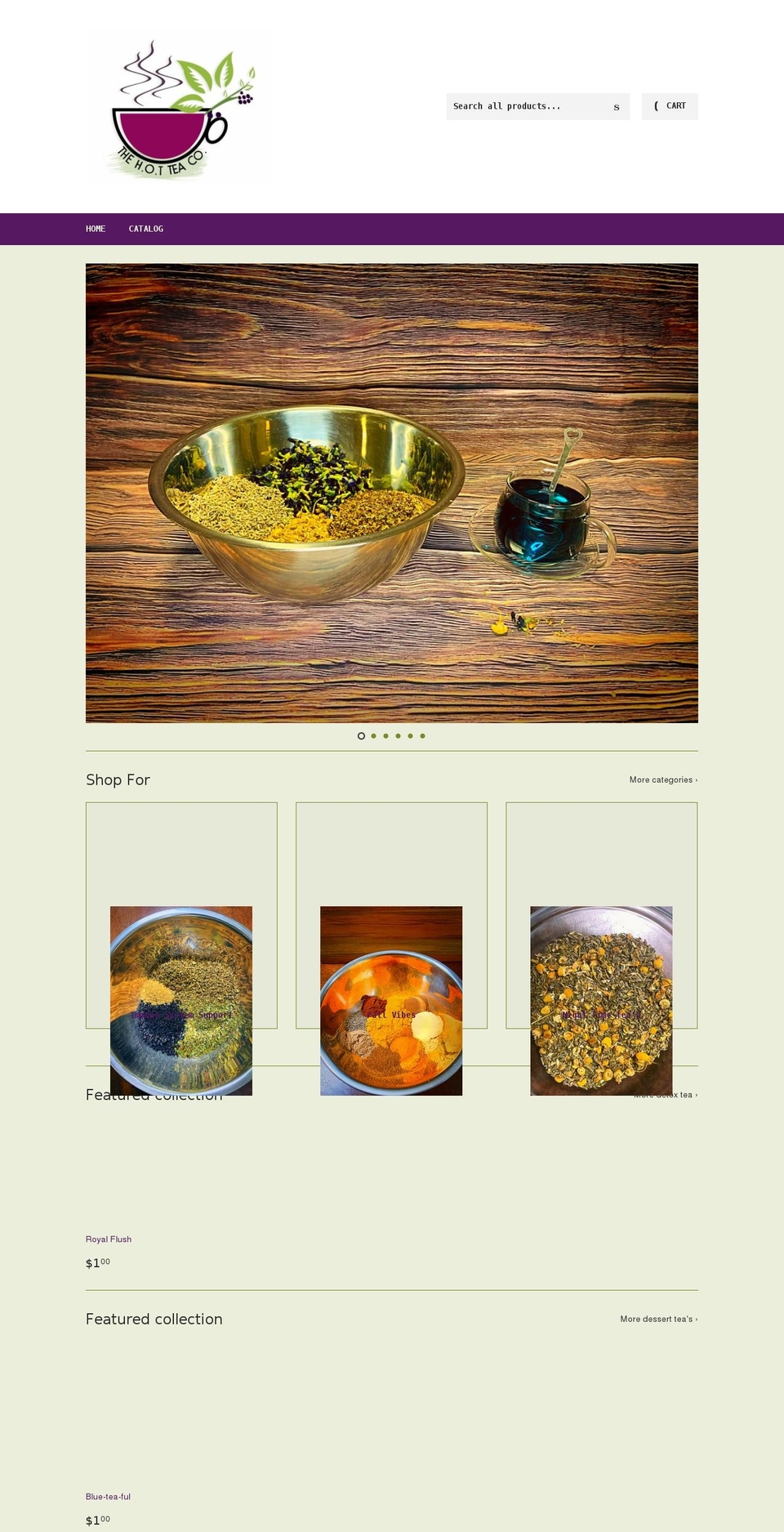 thehotteaco.com shopify website screenshot