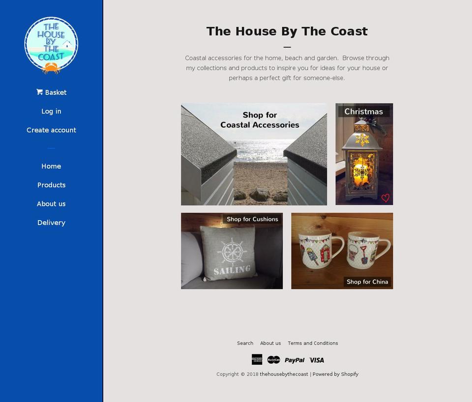 thehousebythecoast.com — Shopify storefront screenshot