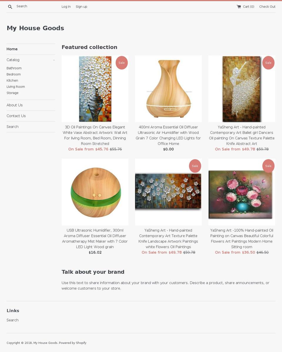 thehousegoods.com — Shopify storefront screenshot