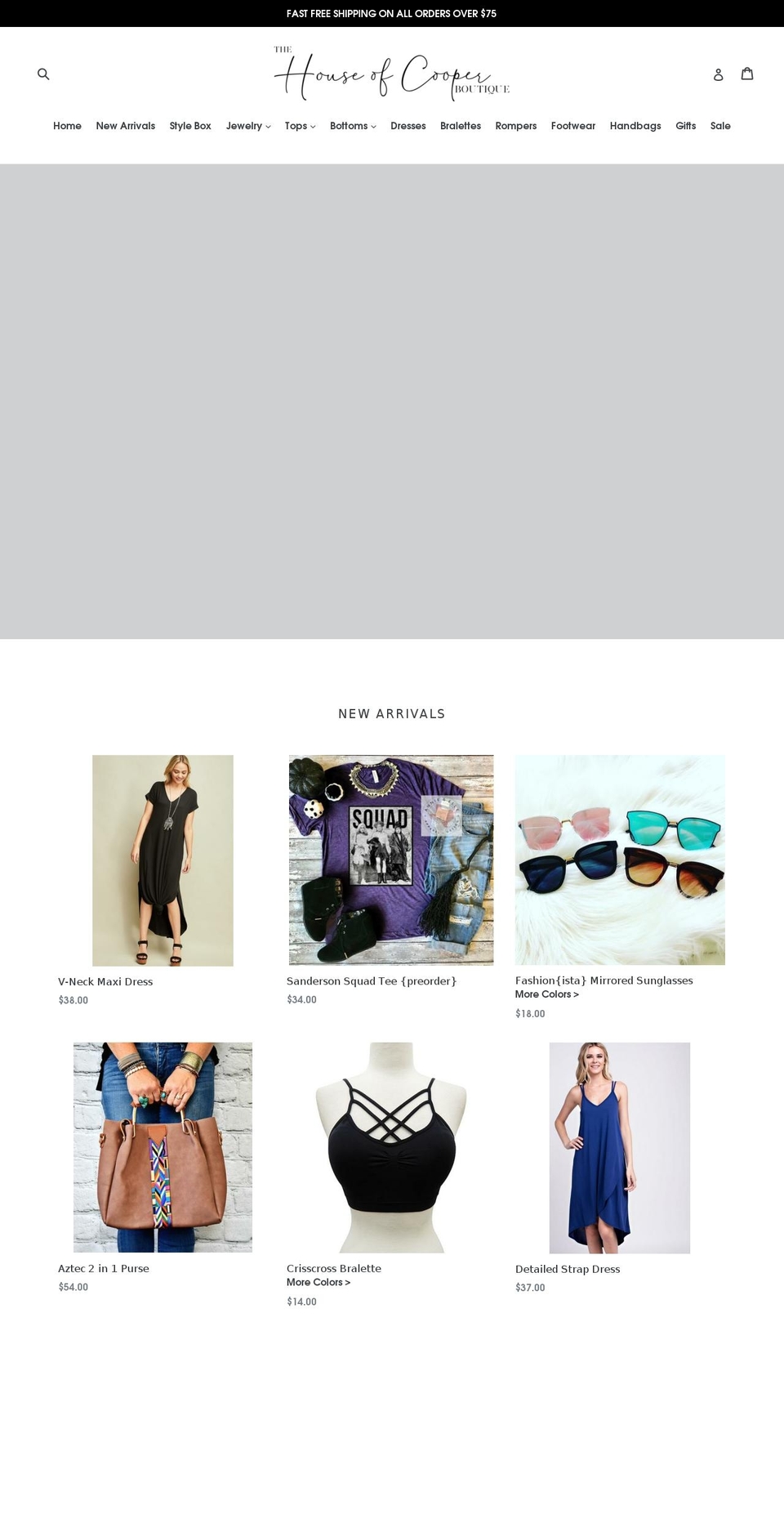 thehouseofcooper.com — Shopify storefront screenshot