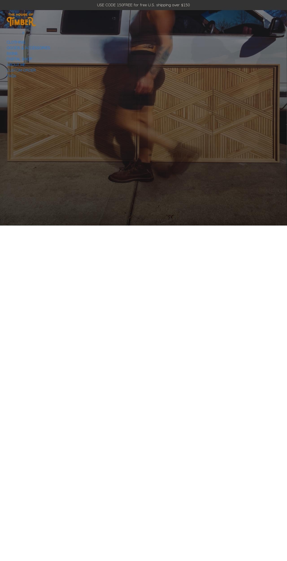 thehouseoftimber.com shopify website screenshot