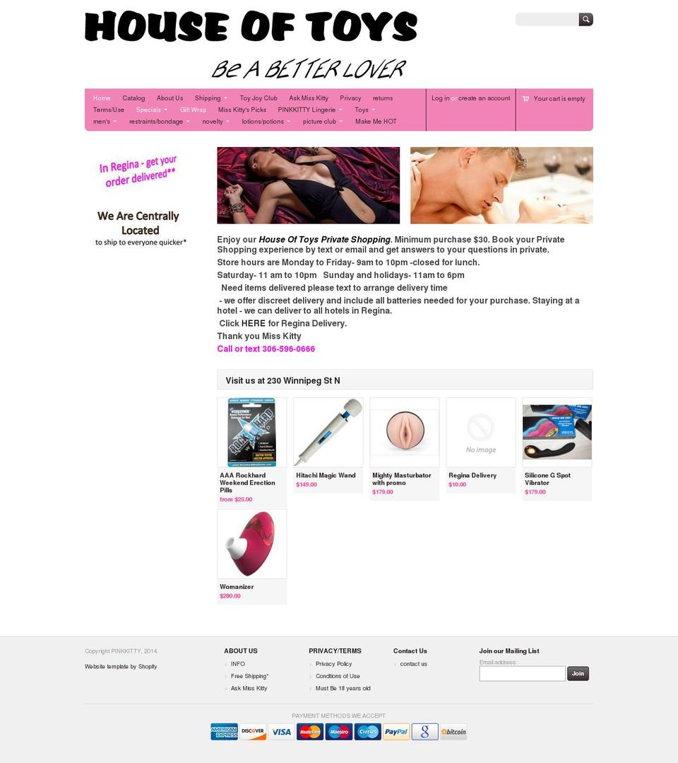 thehouseoftoys.ca shopify website screenshot