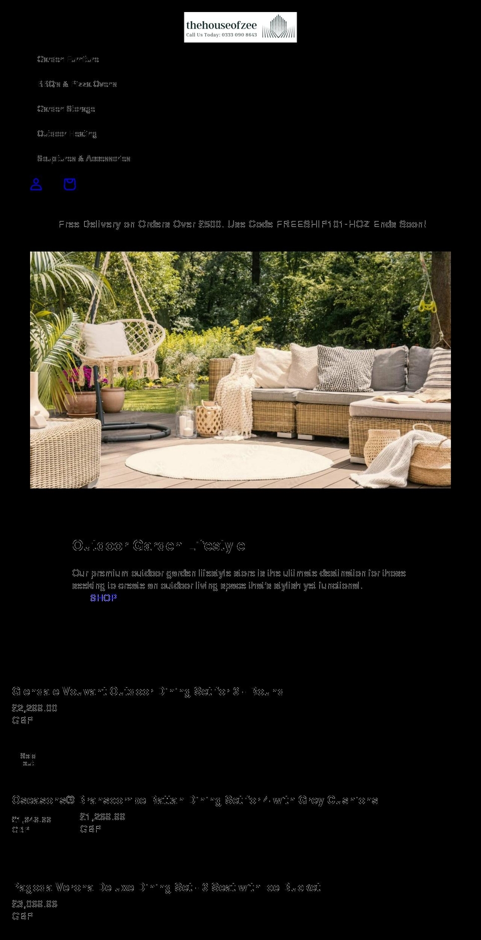 thehouseofzee.com shopify website screenshot