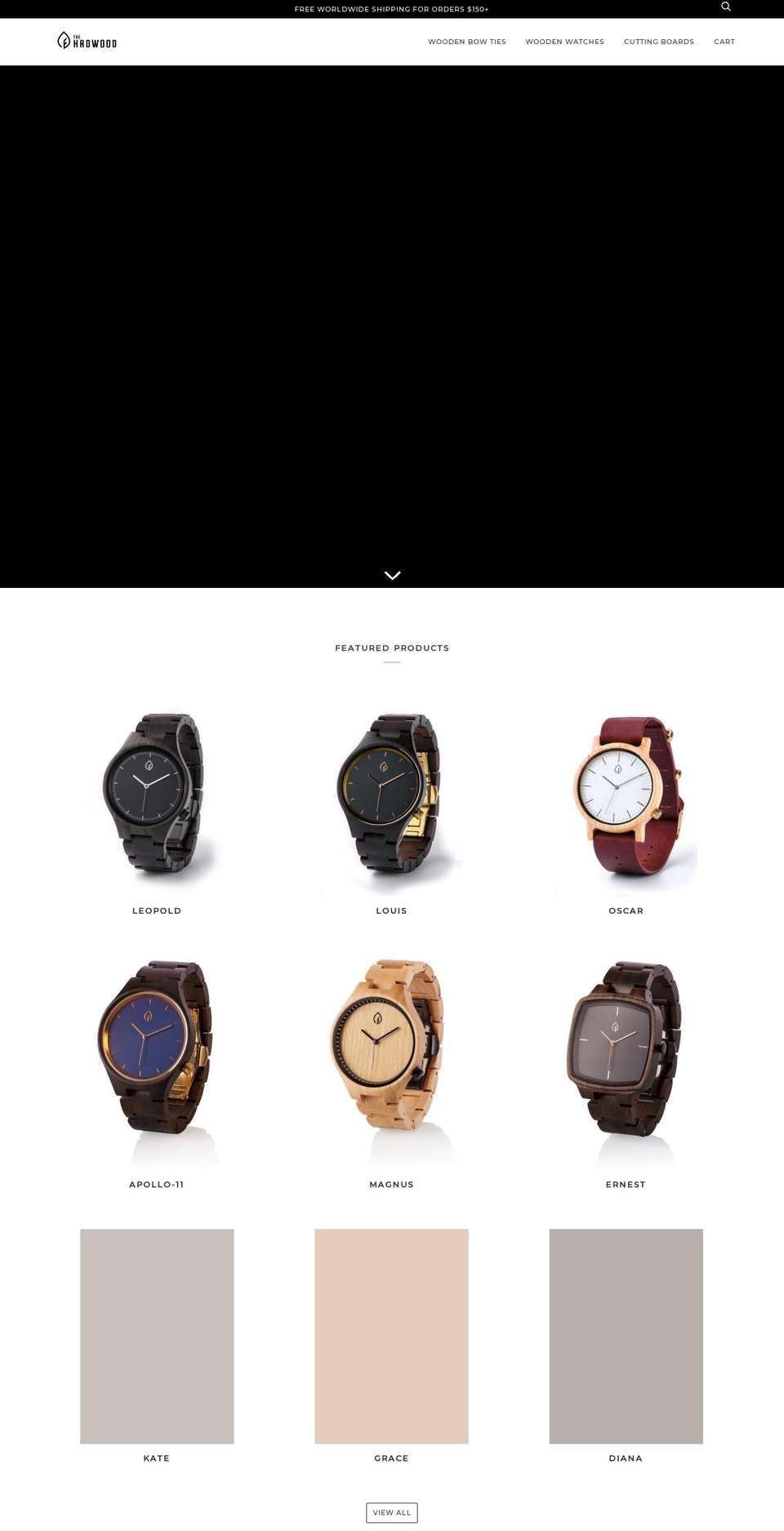 thehrdwood.com shopify website screenshot