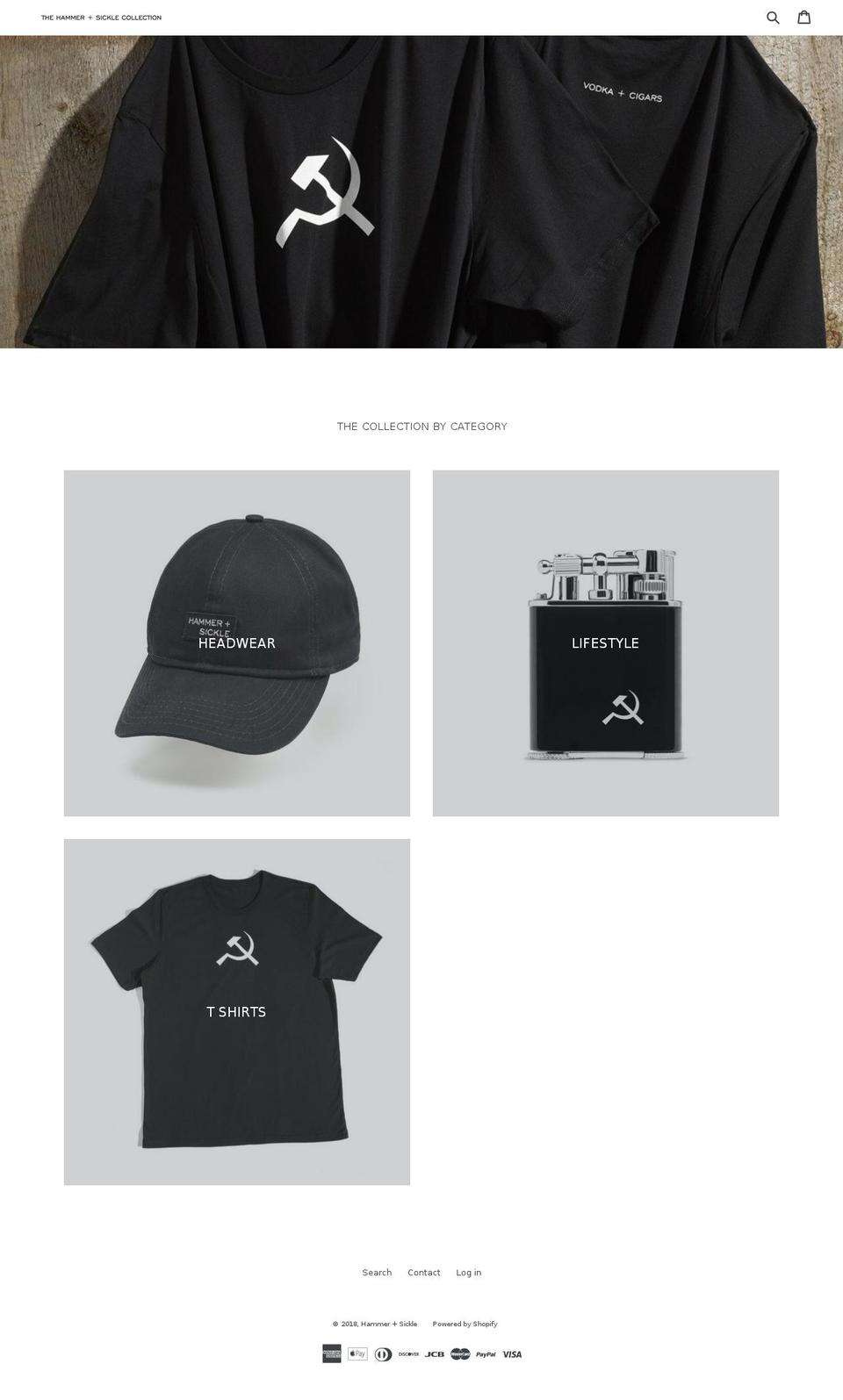 thehscollection.com — Shopify storefront screenshot