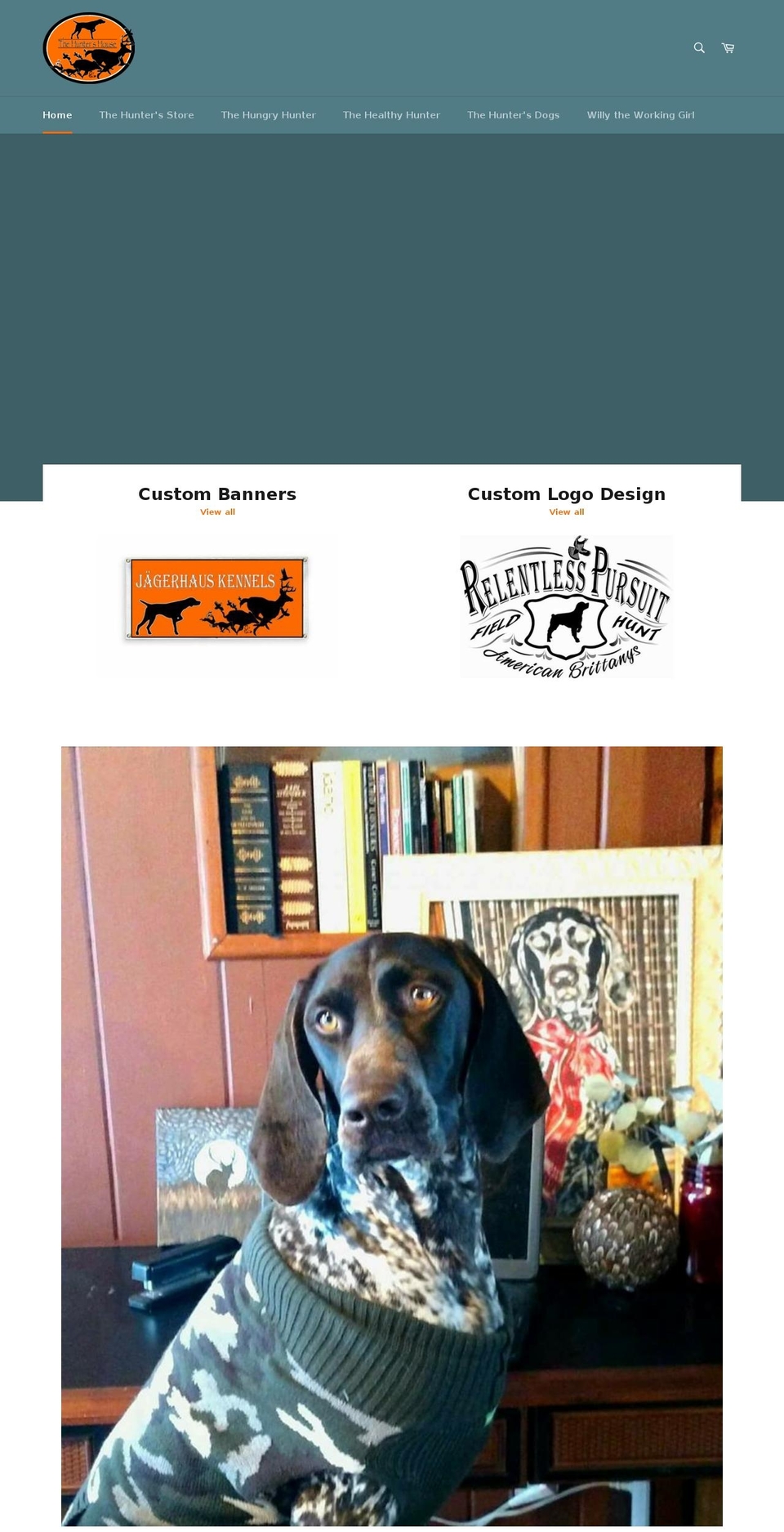thehuntershouse.com — Shopify storefront screenshot