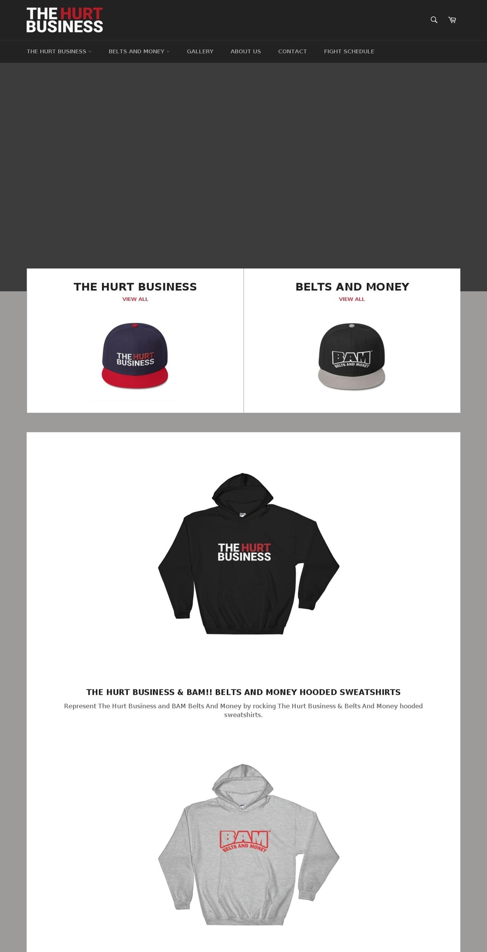 thehurtbusiness.com shopify website screenshot