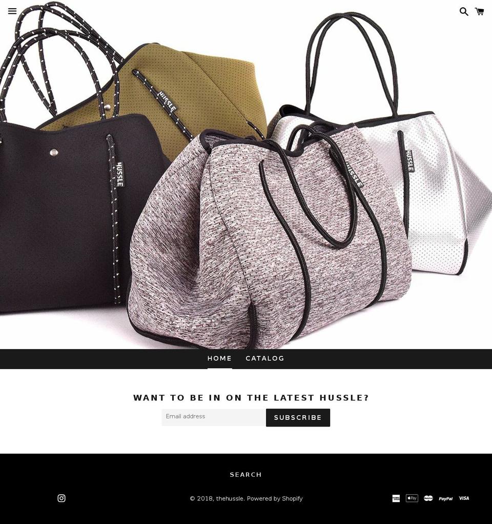 thehussle.com shopify website screenshot