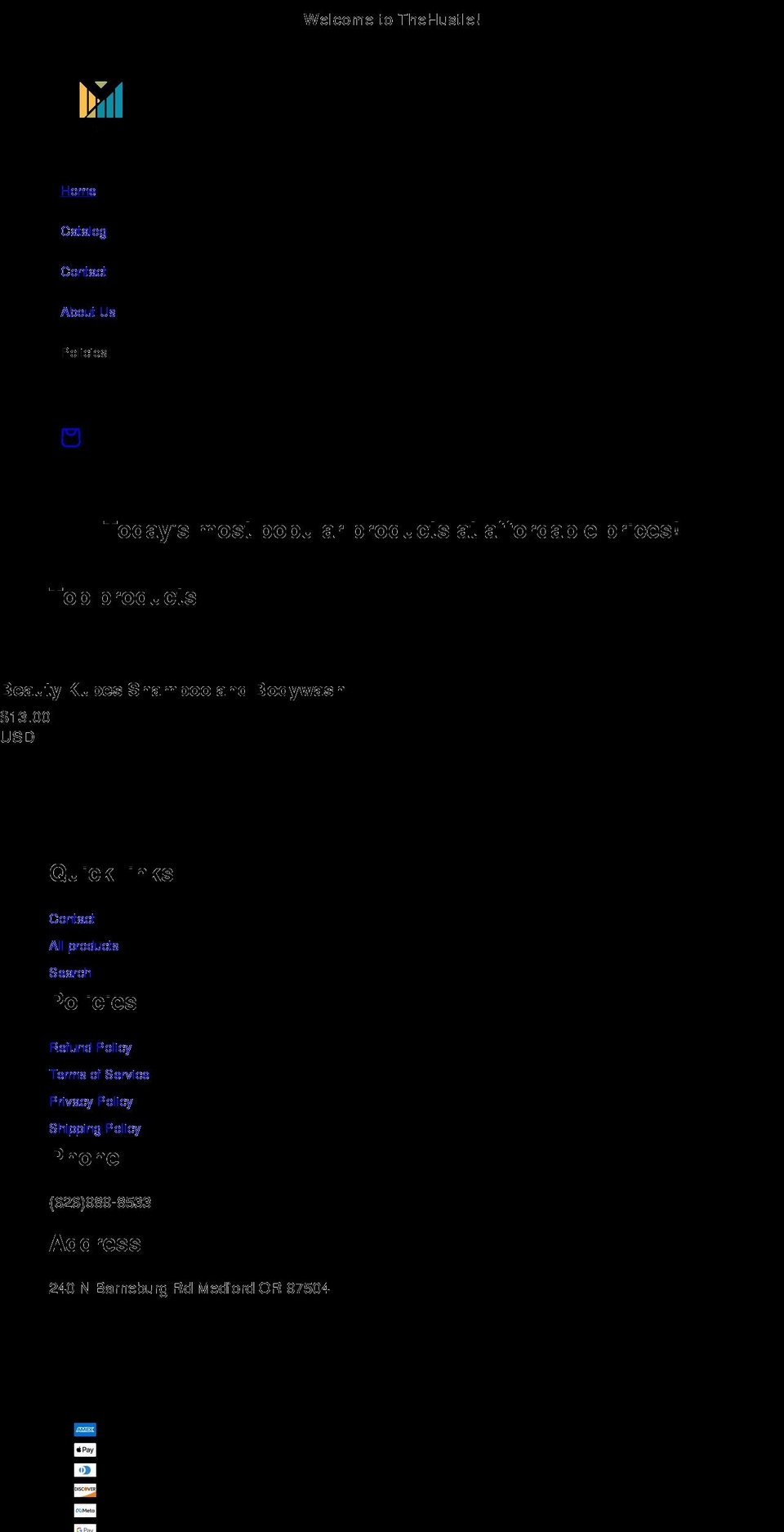 thehustlemart.com shopify website screenshot