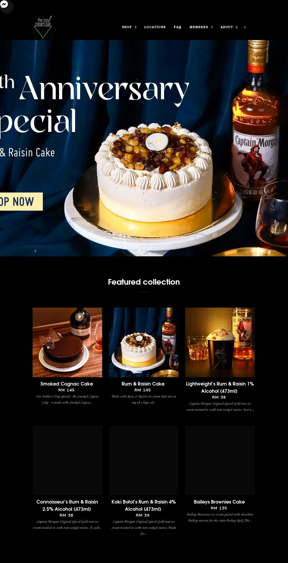 theicecreambar.com.my shopify website screenshot