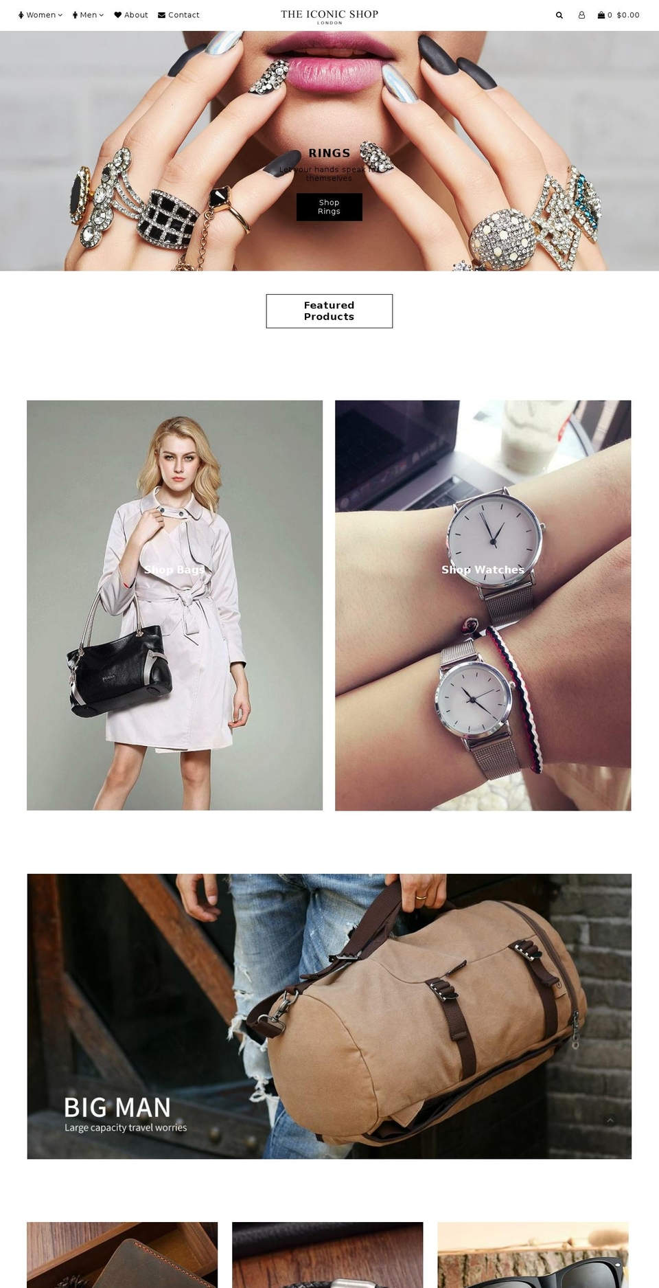 theiconicshop.com — Shopify storefront screenshot