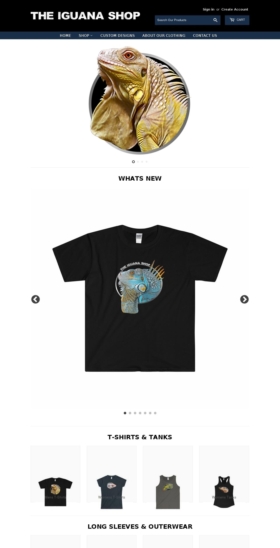 theiguanashop.com — Shopify storefront screenshot