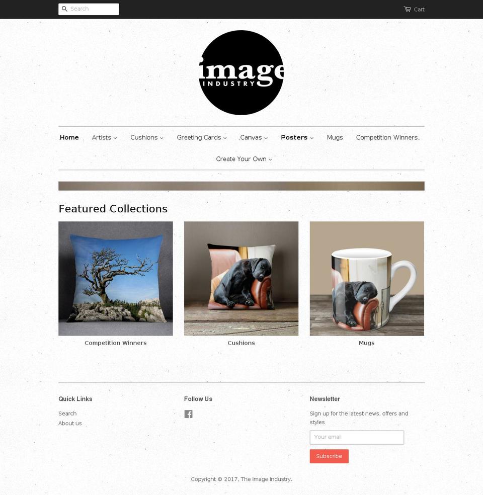 theimageindustry.com shopify website screenshot