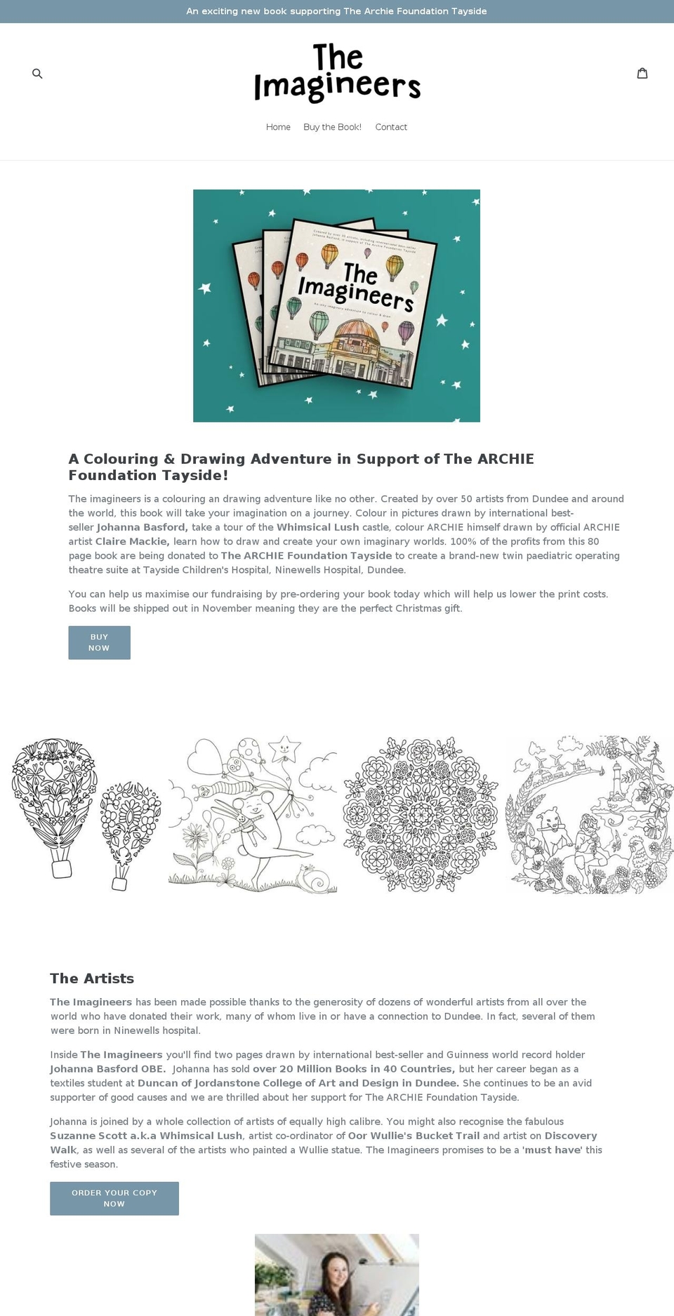 theimagineers.org shopify website screenshot