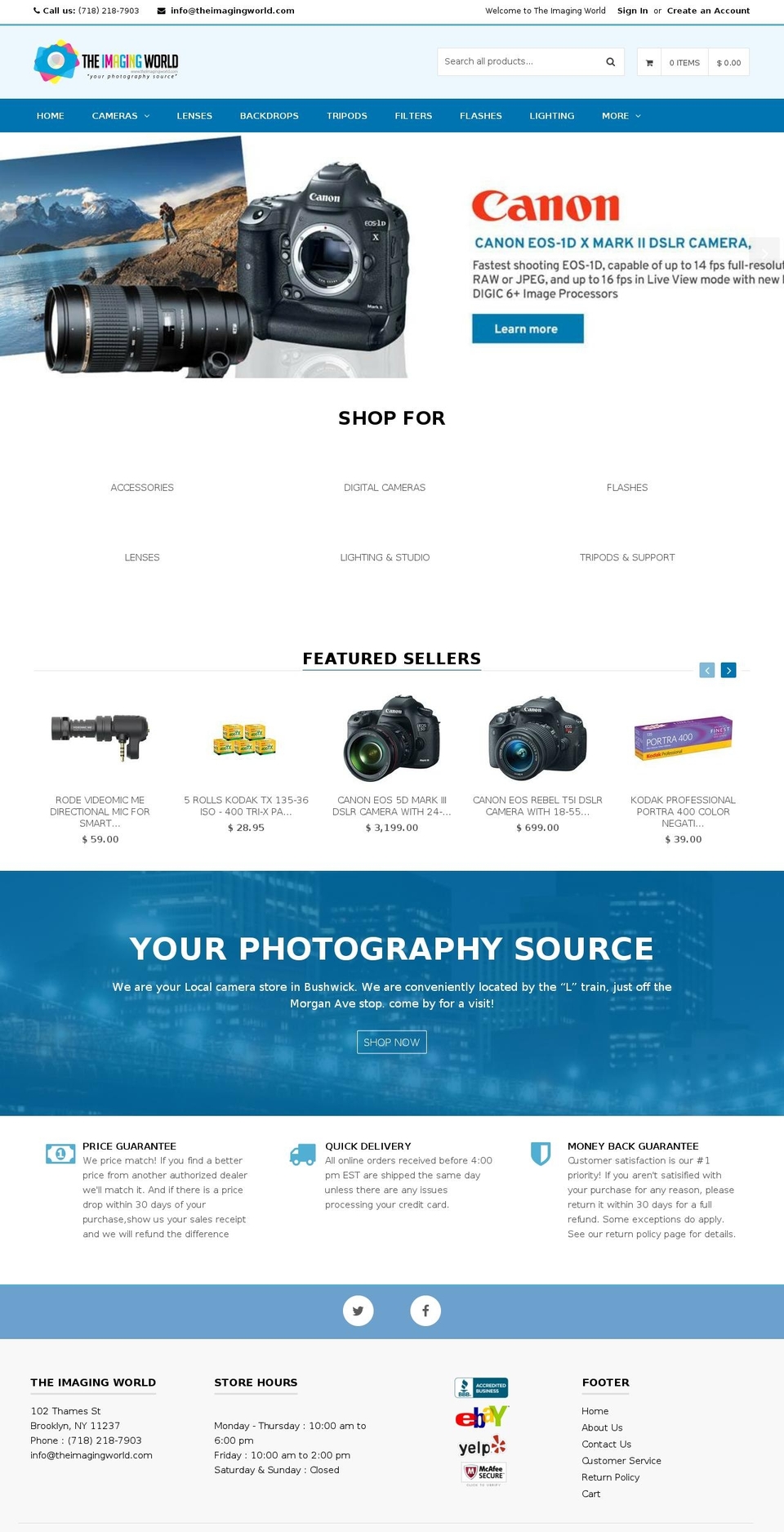 theimagingworld.com shopify website screenshot