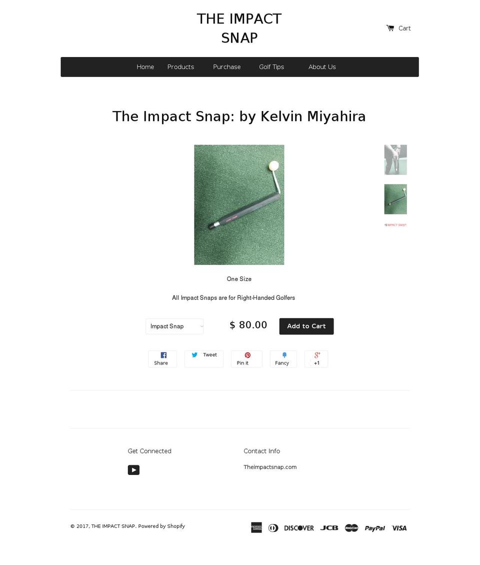 theimpactsnap.com shopify website screenshot