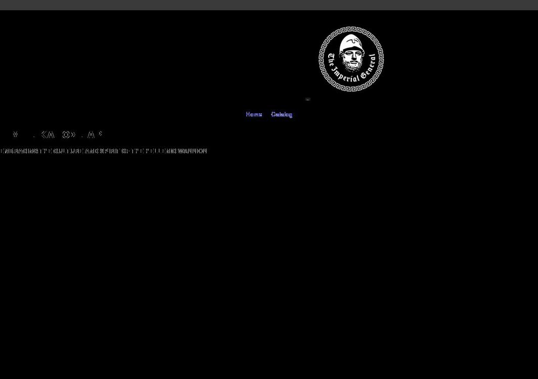 theimperialgeneral.com shopify website screenshot