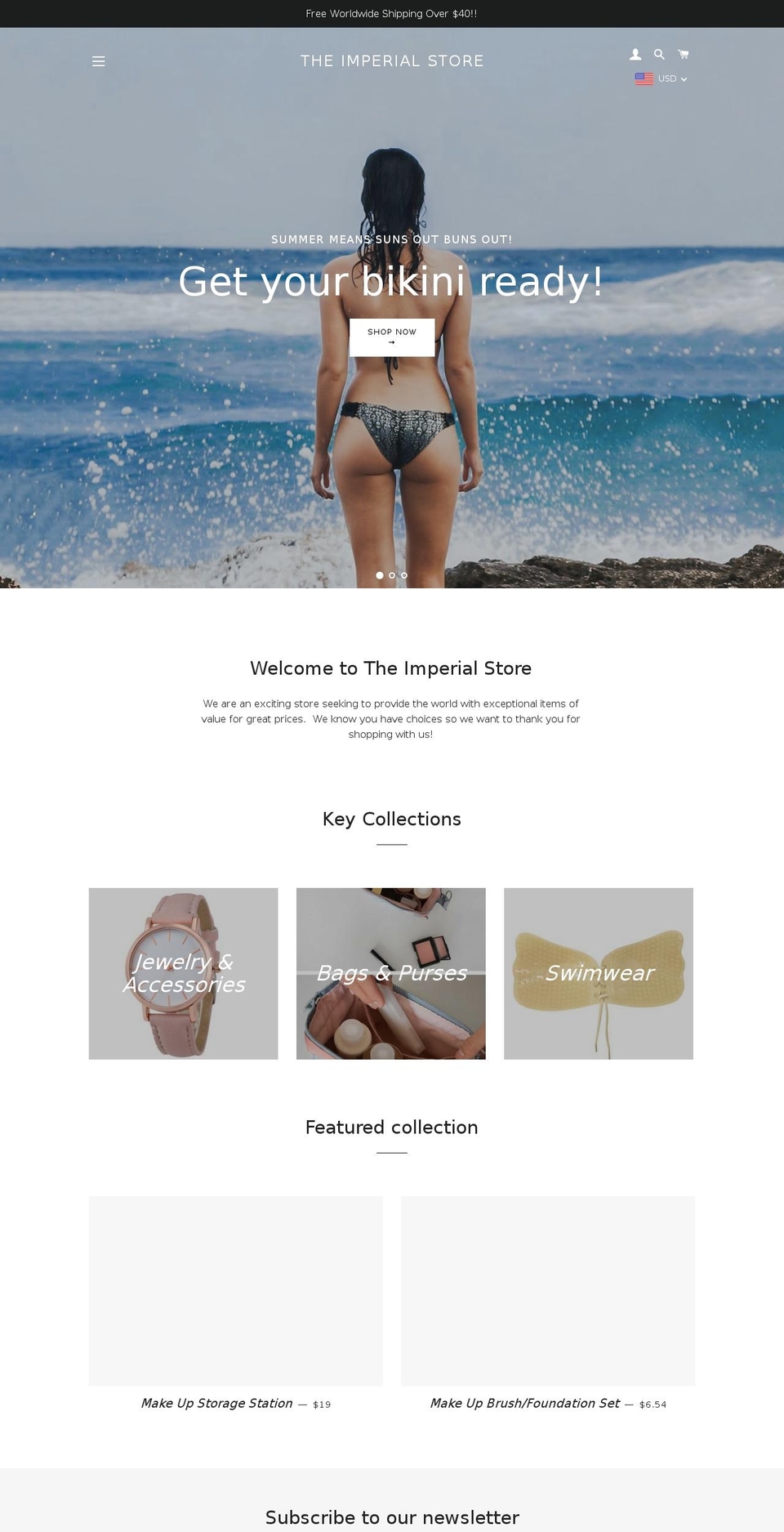 theimperialstore.com — Shopify storefront screenshot
