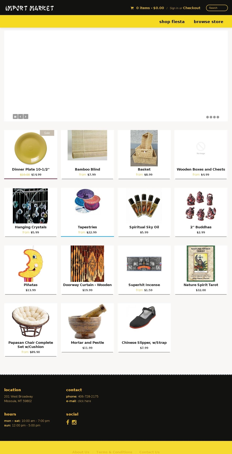 theimportmarket.net shopify website screenshot