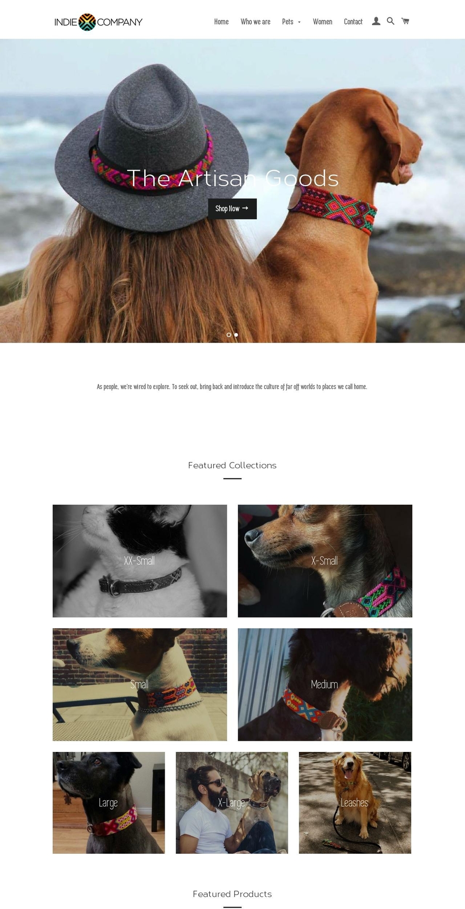 theindiecompany.com shopify website screenshot