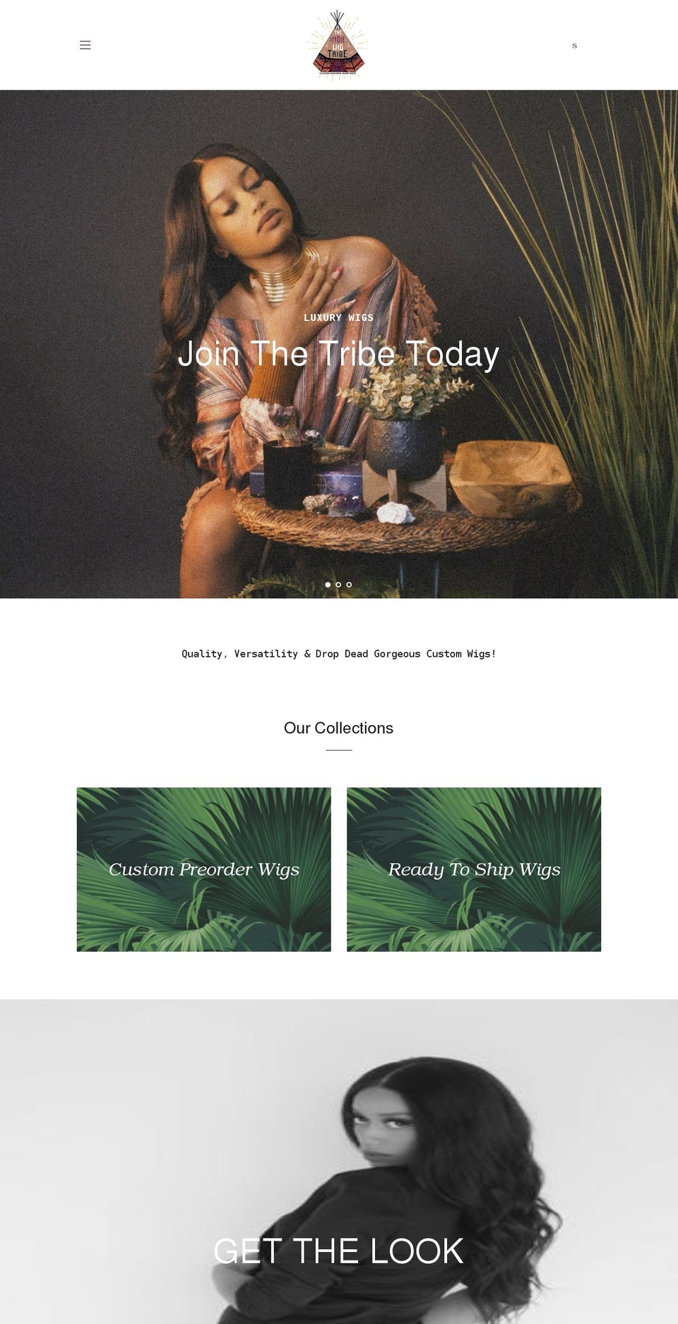 theindiewigtribe.com shopify website screenshot