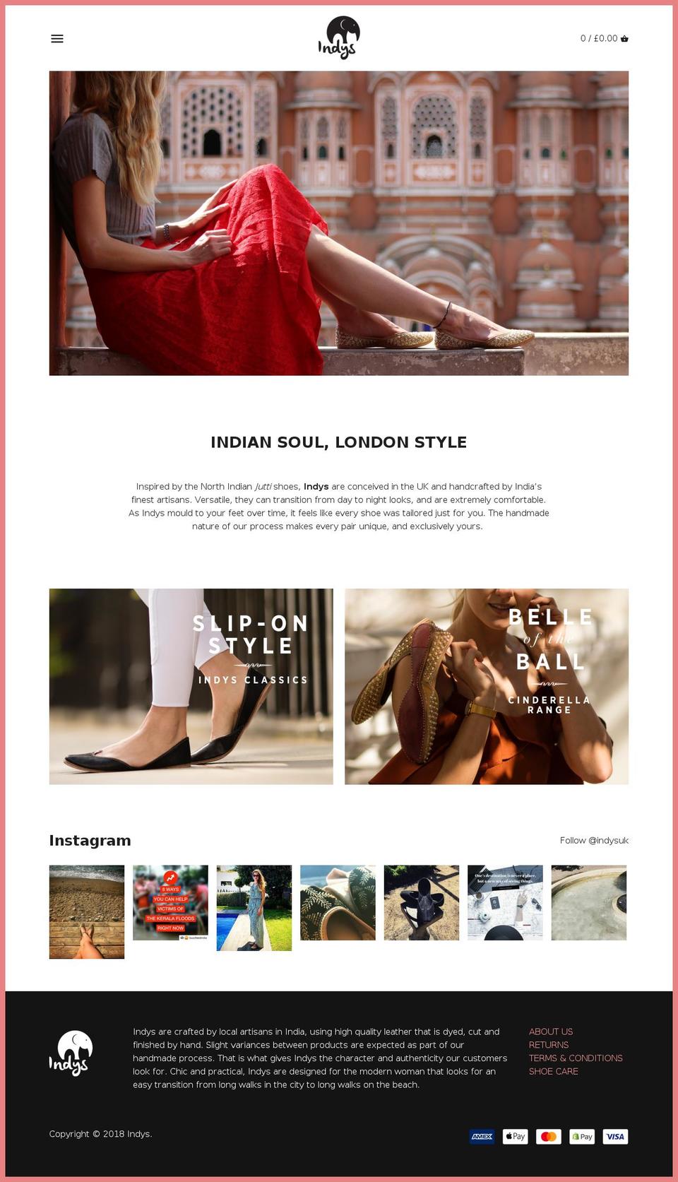theindyscollection.com — Shopify storefront screenshot