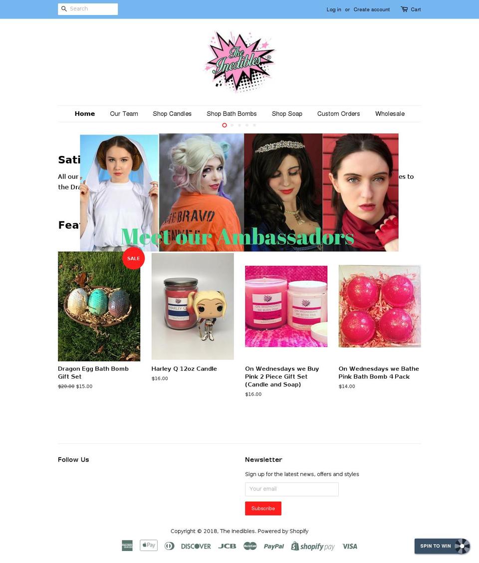 theinedibles.com — Shopify storefront screenshot