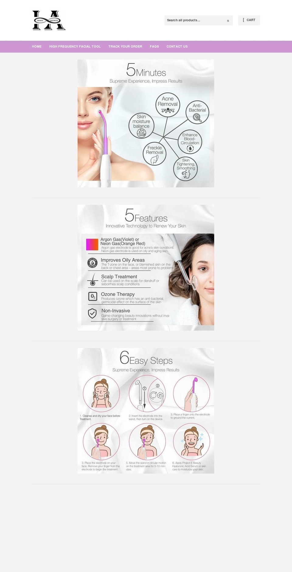 theinfiniteaesthetic.com shopify website screenshot