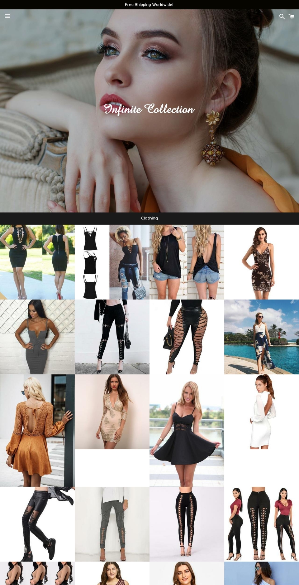 theinfinitecollection.com — Shopify storefront screenshot