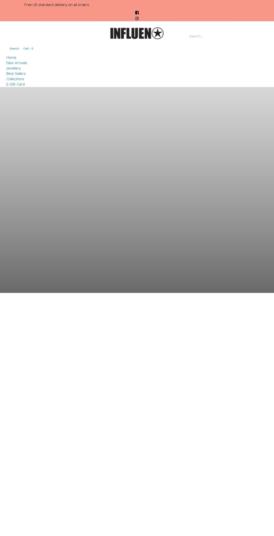 theinfluenstar.com shopify website screenshot