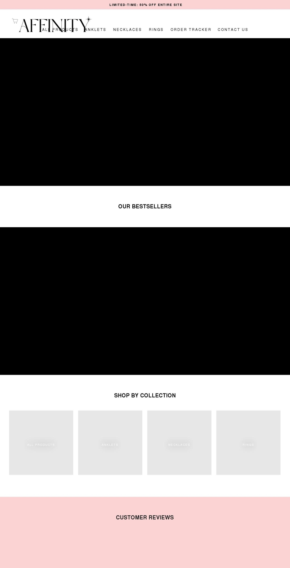 theinitialanklet.com shopify website screenshot