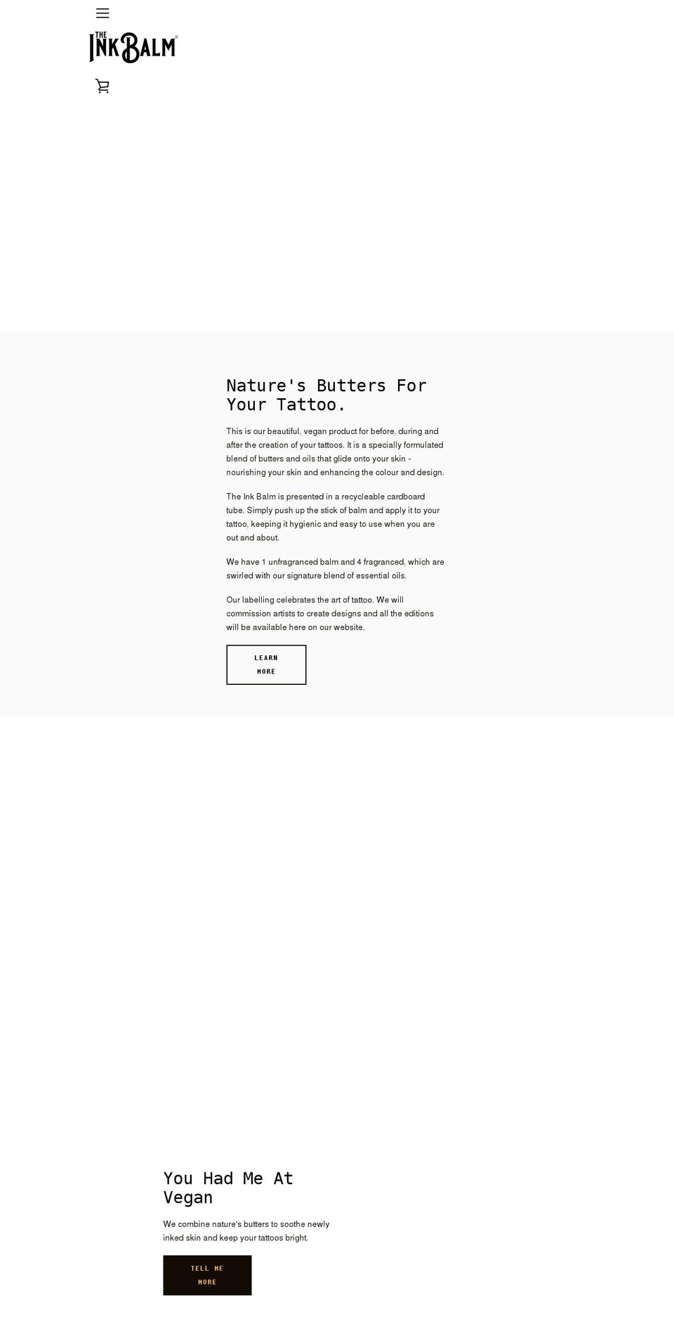 theinkbalm.com shopify website screenshot