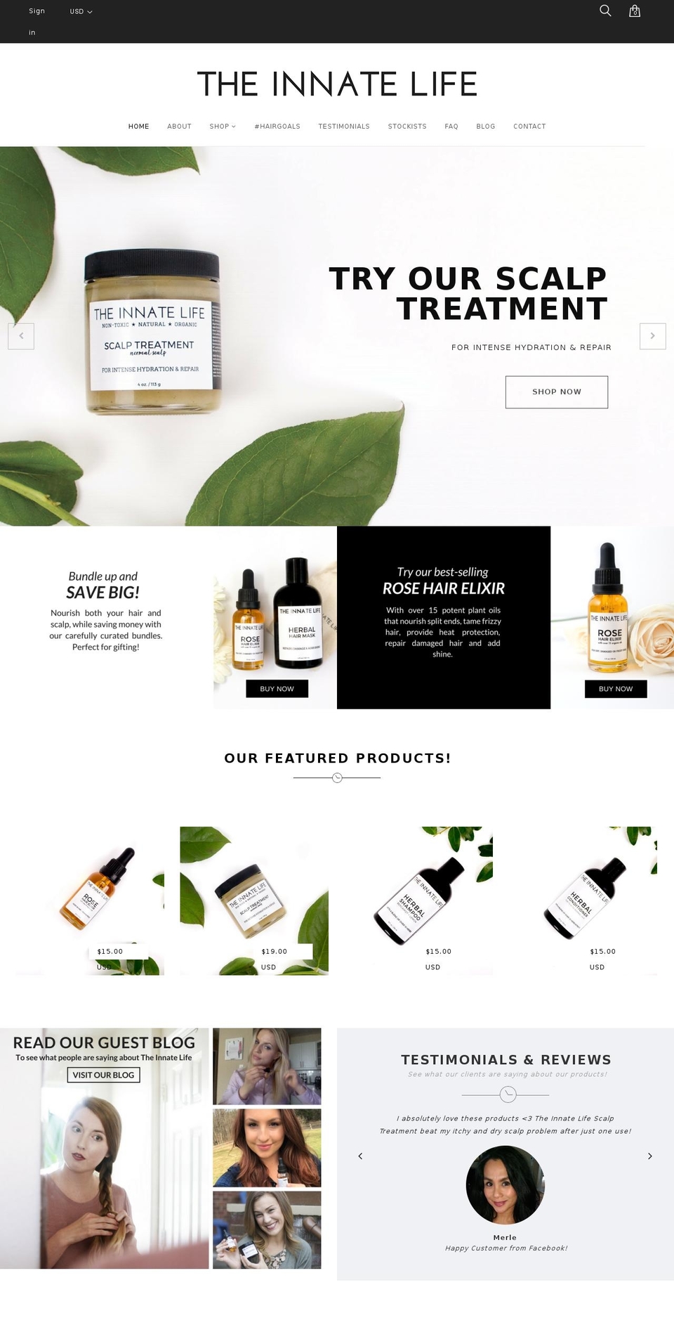 theinnateco.com shopify website screenshot