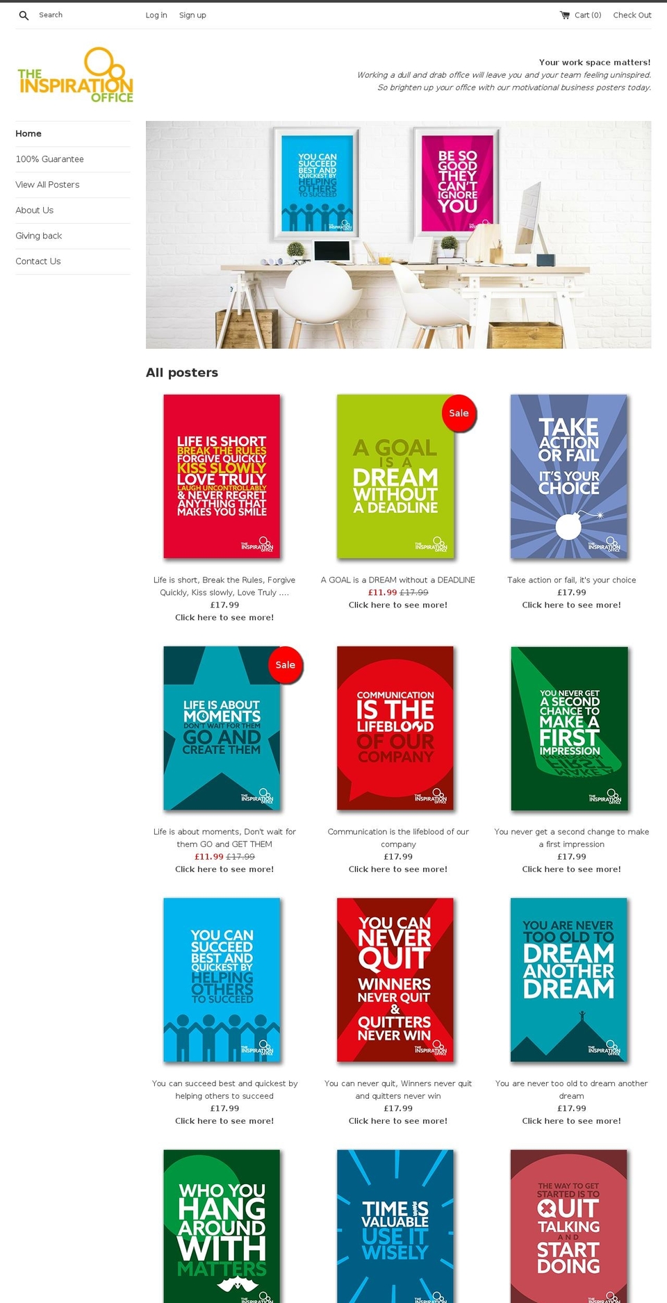 theinspirationoffice.com — Shopify storefront screenshot