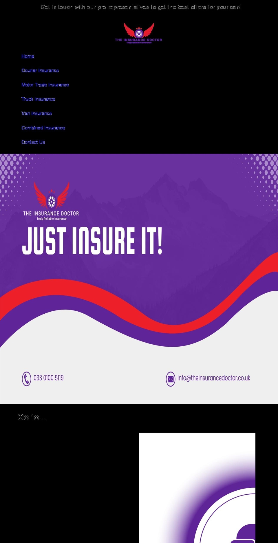 theinsurancedoctor.co.uk shopify website screenshot