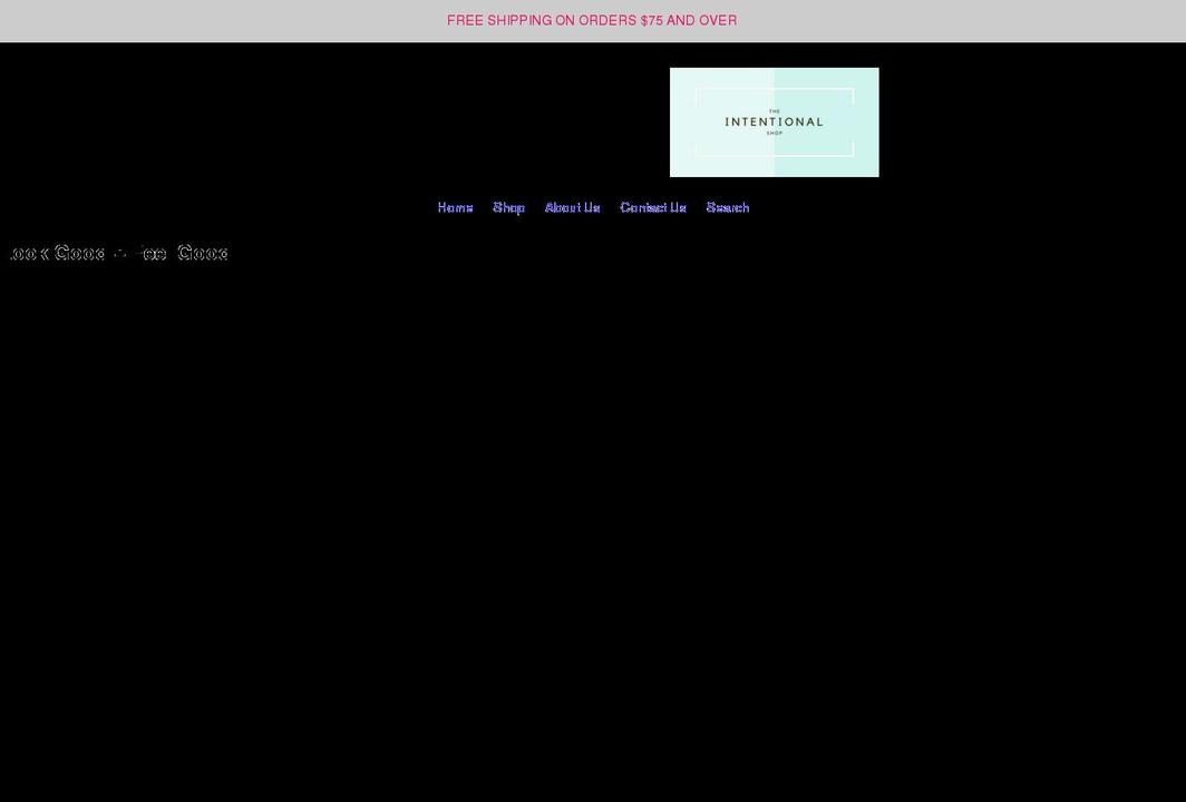 theintentionalshop.com shopify website screenshot