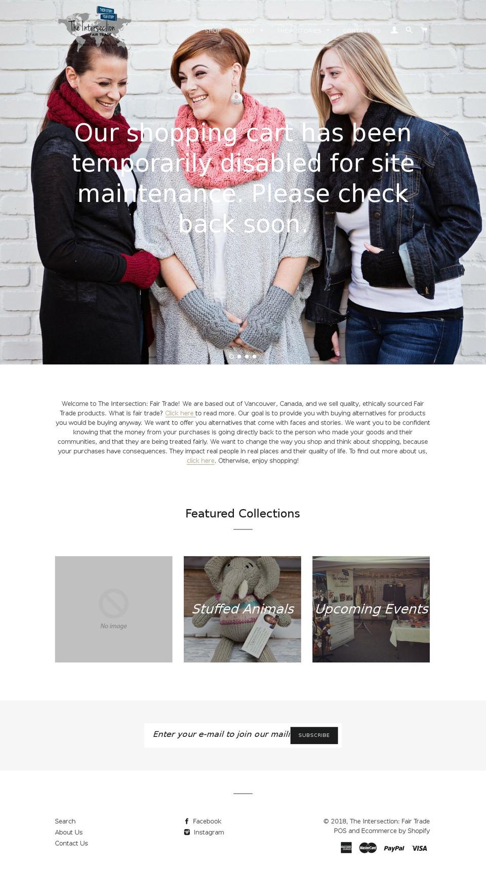 theintersection.ca shopify website screenshot