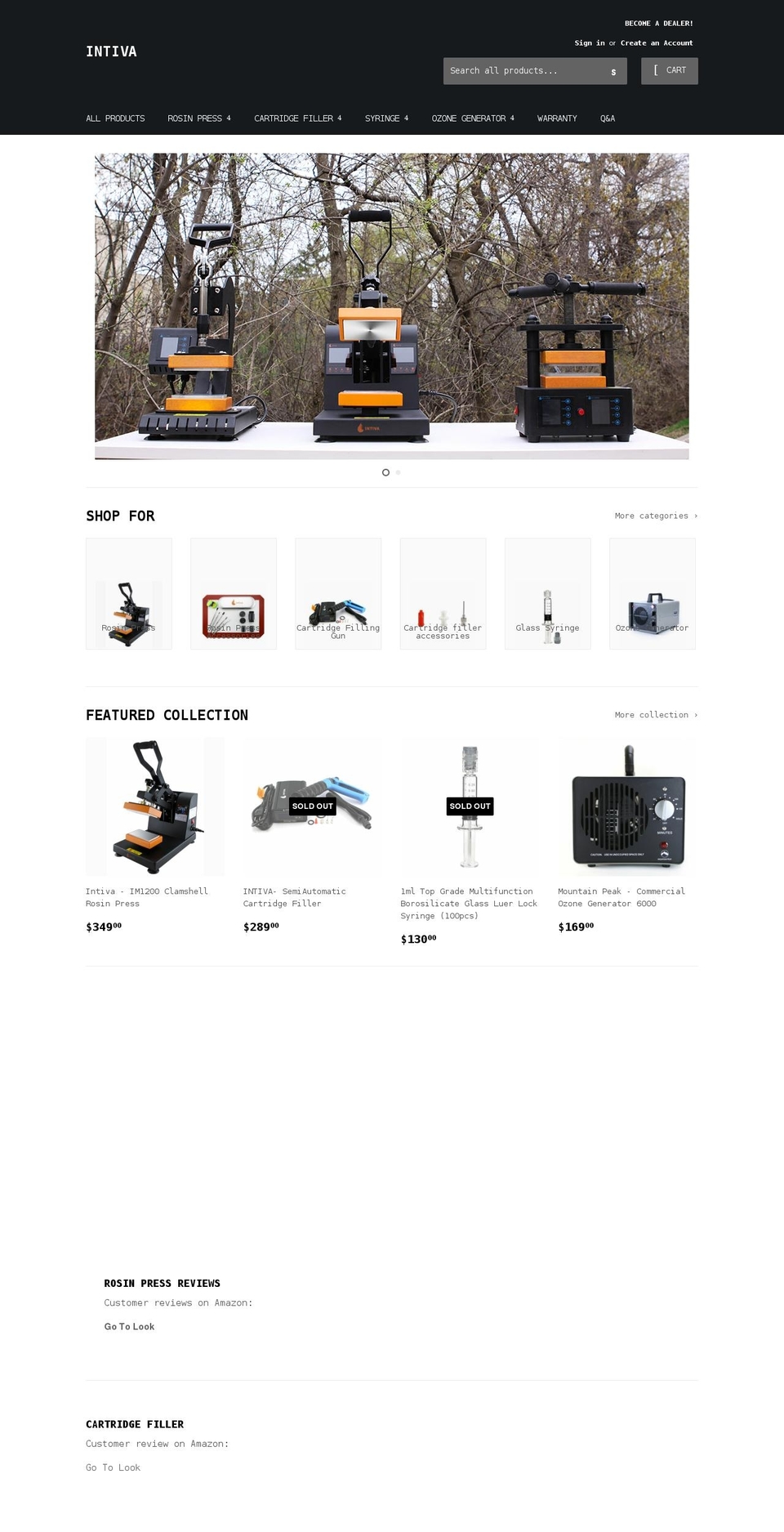 theintiva.com shopify website screenshot