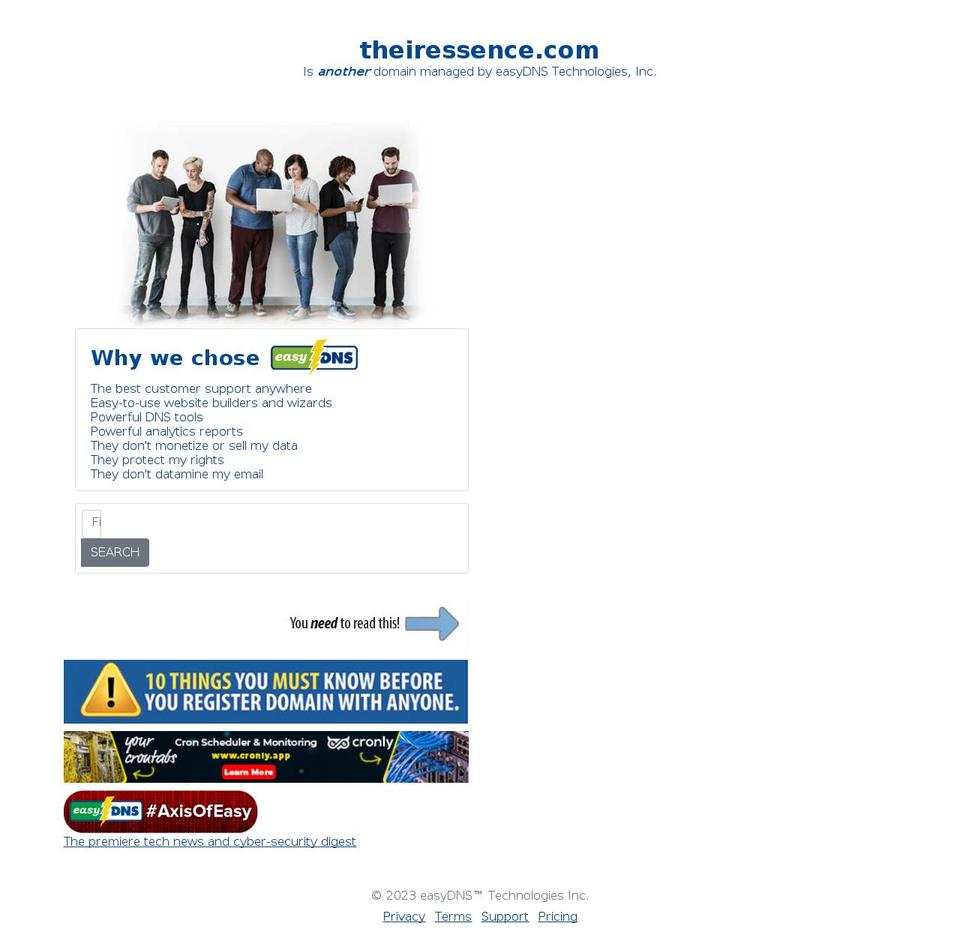 theiressence.com — Shopify storefront screenshot