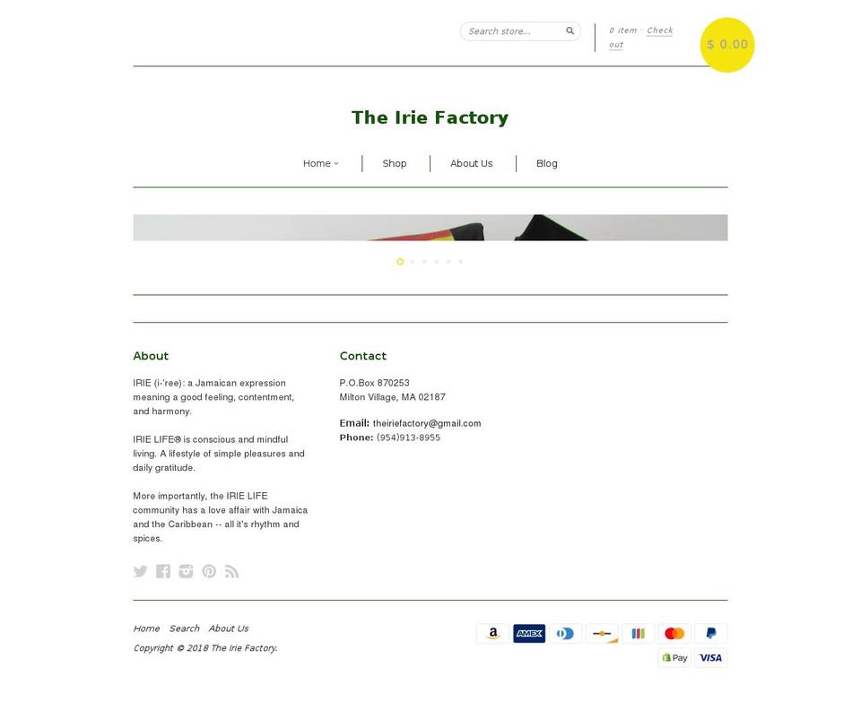 theirielife.com — Shopify storefront screenshot