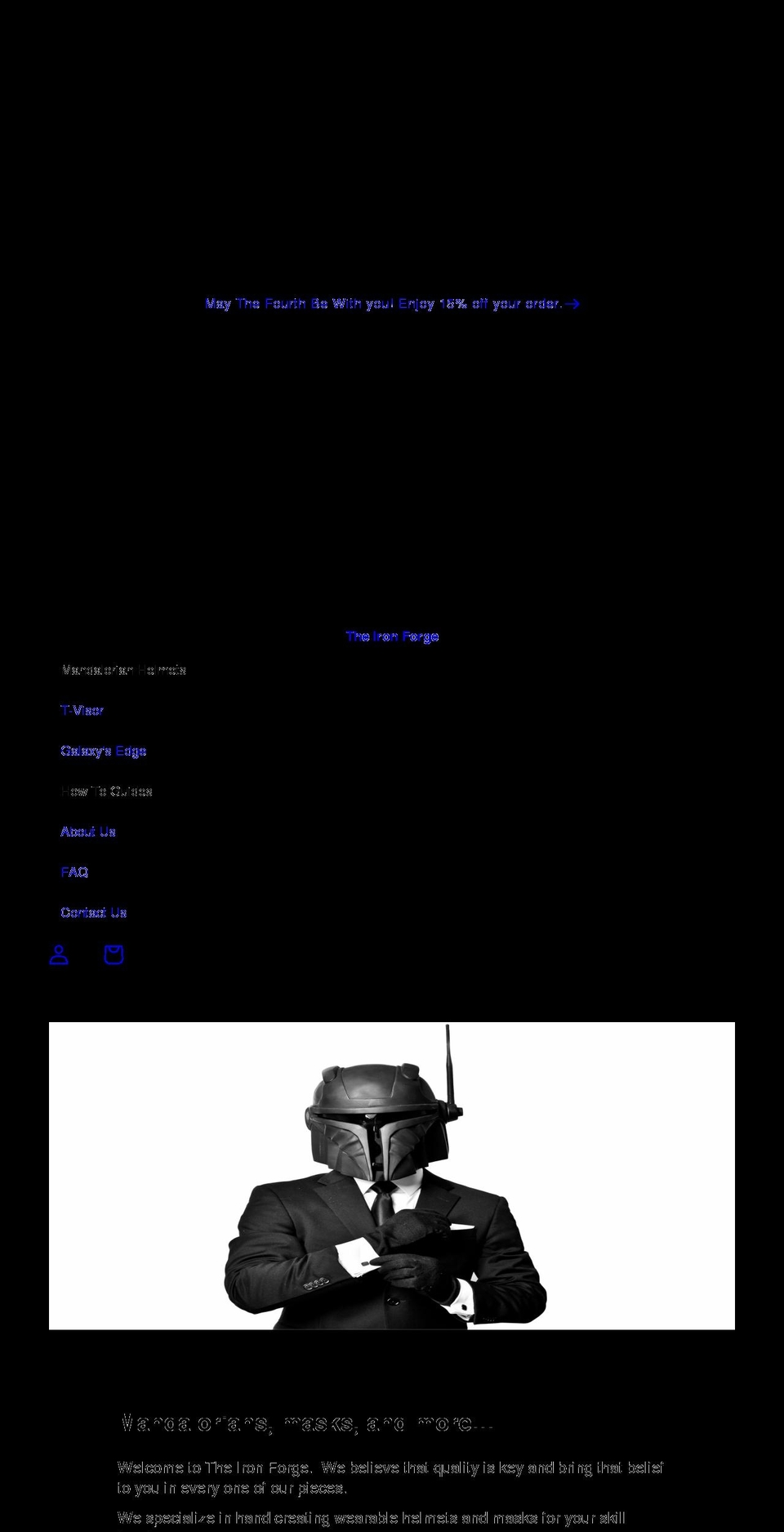 theironforgeorlando.com shopify website screenshot