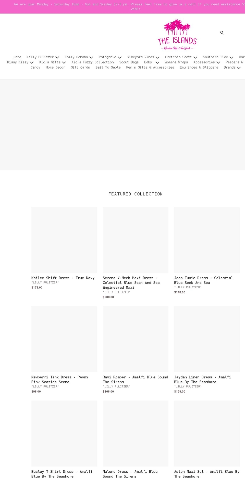 theislandgc.com shopify website screenshot