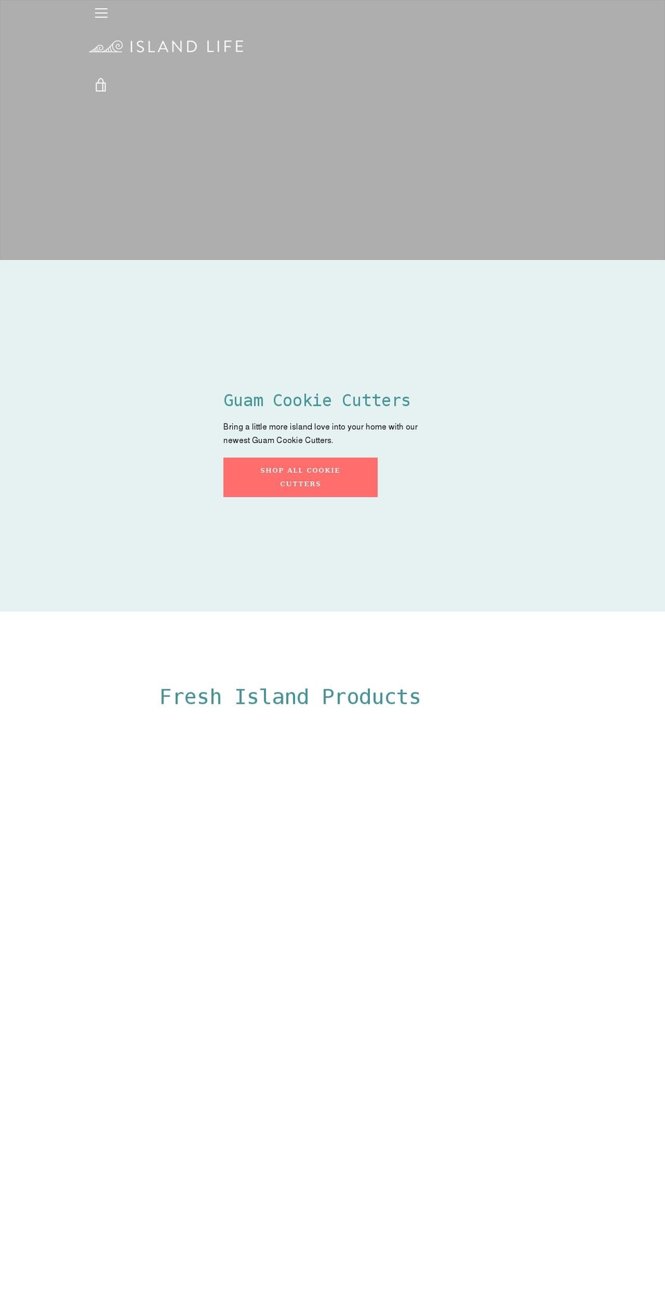 theislandlife.us shopify website screenshot