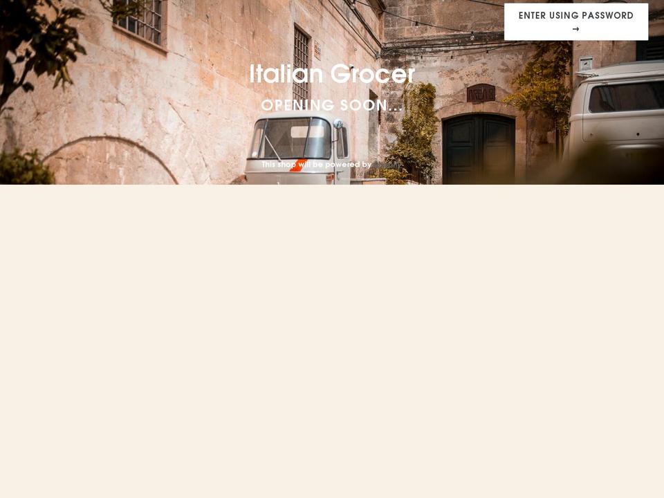 theitaliangrocer.com.au shopify website screenshot
