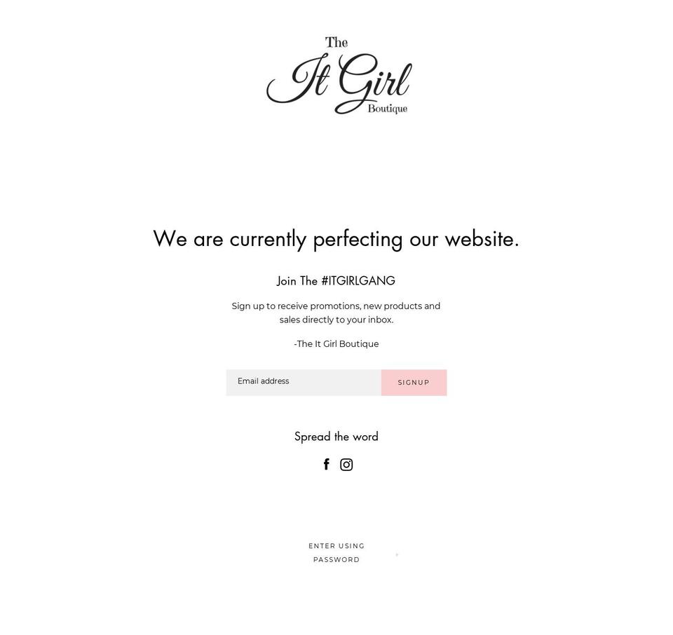 theitgirlboutique.com — Shopify storefront screenshot